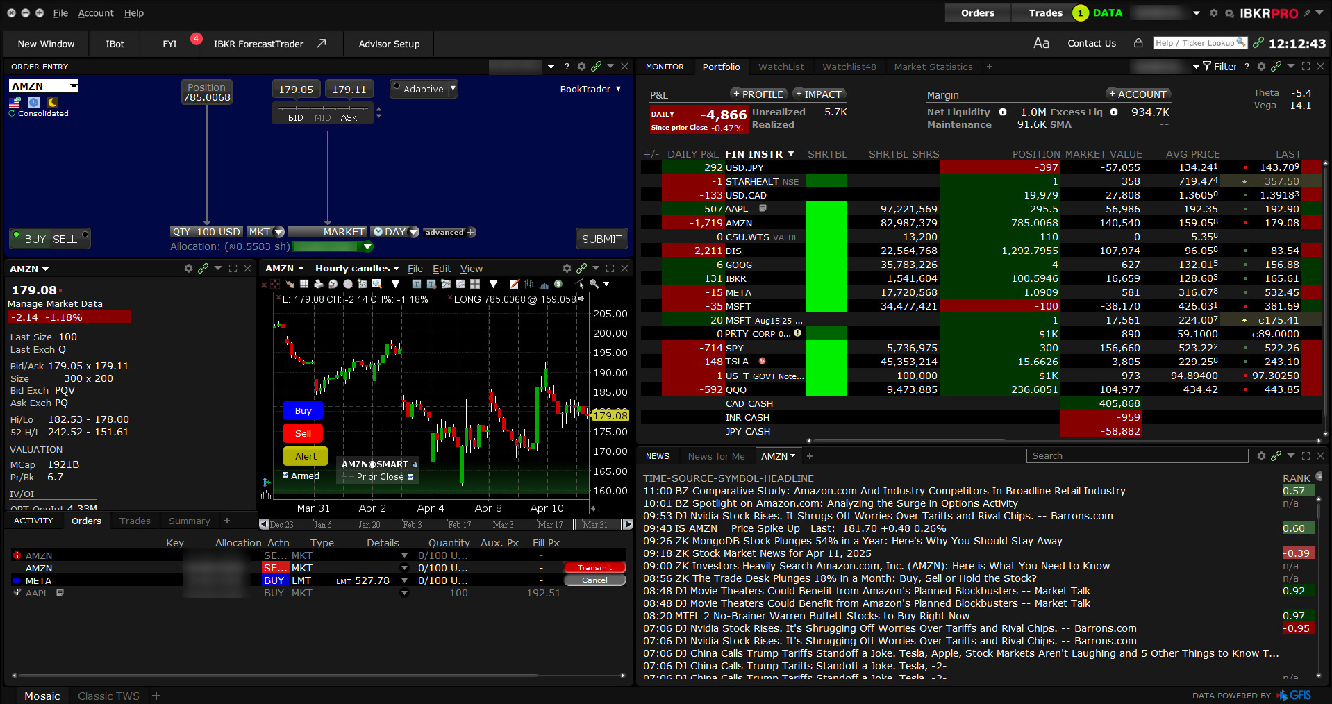 Screenshot from SAC Professional Workstation